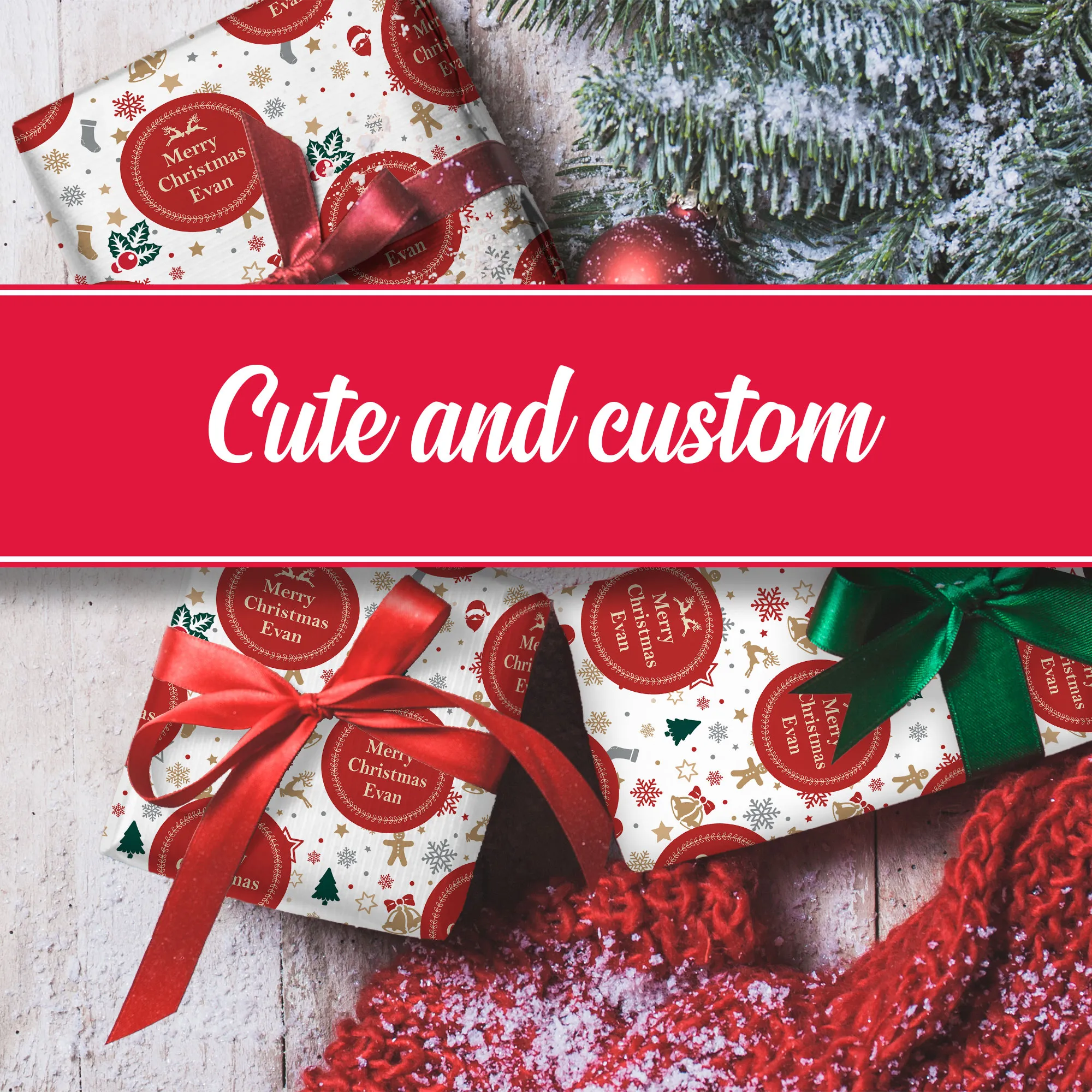 Cute Christmas Wrapping Paper image 5